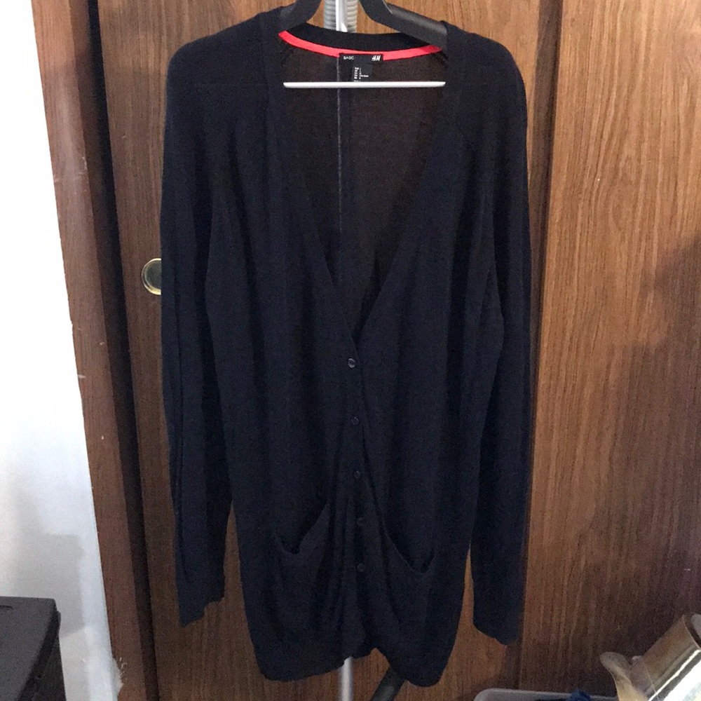 H&M oversized navy cardigan